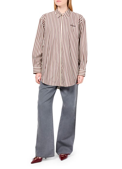 MIU MIU Striped cotton shirt