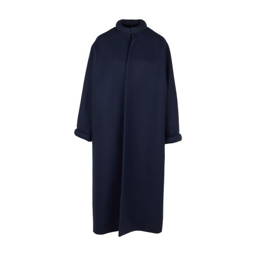 Maison Rabih Kayrouz Ring Collar Coat In Navy