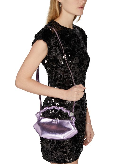 GANNI Mini Bou metallic bag