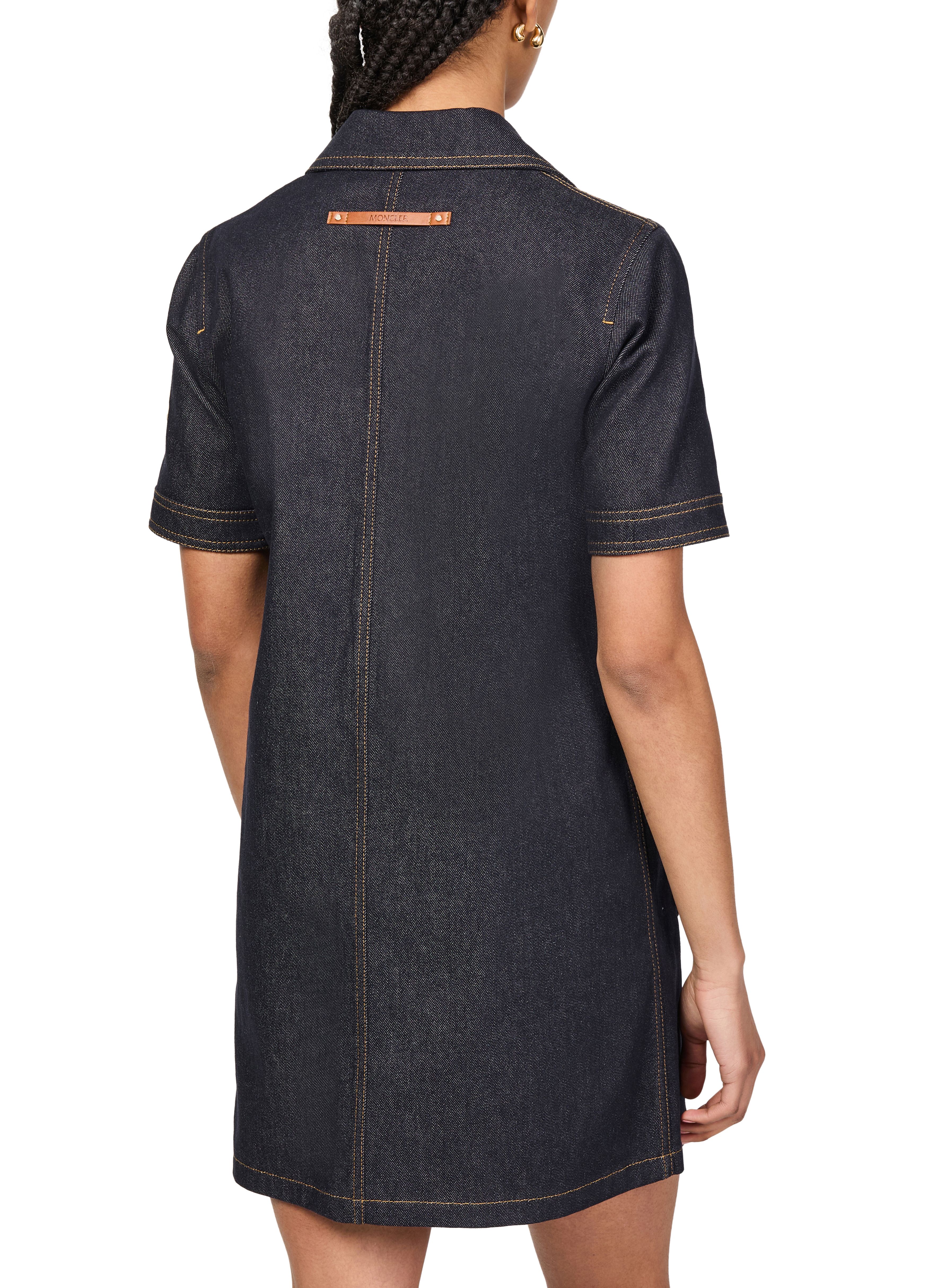 Mini denim shirt dress thumbnail 5