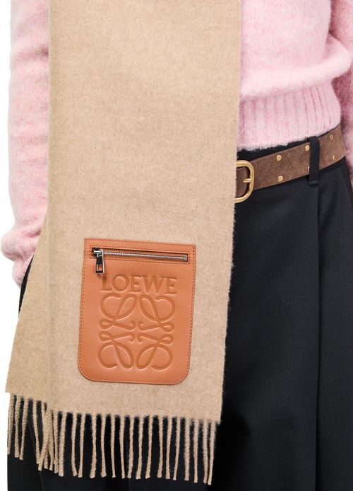 LOEWE Wool and cashmere scarf