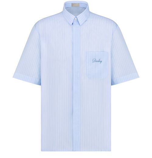 DIOR Short-Sleeved Shirt with Diorling Embroidery