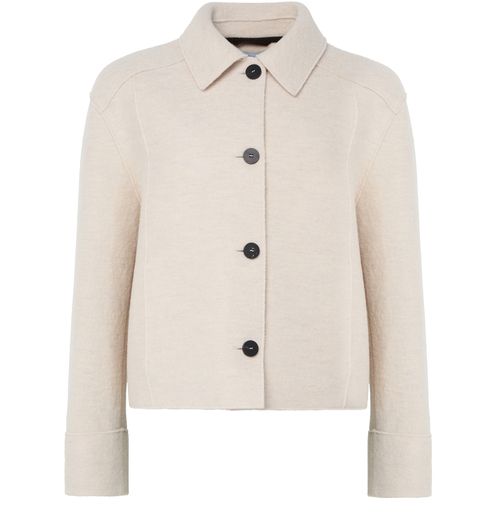 HARRIS WHARF LONDON Boiled wool short jacket