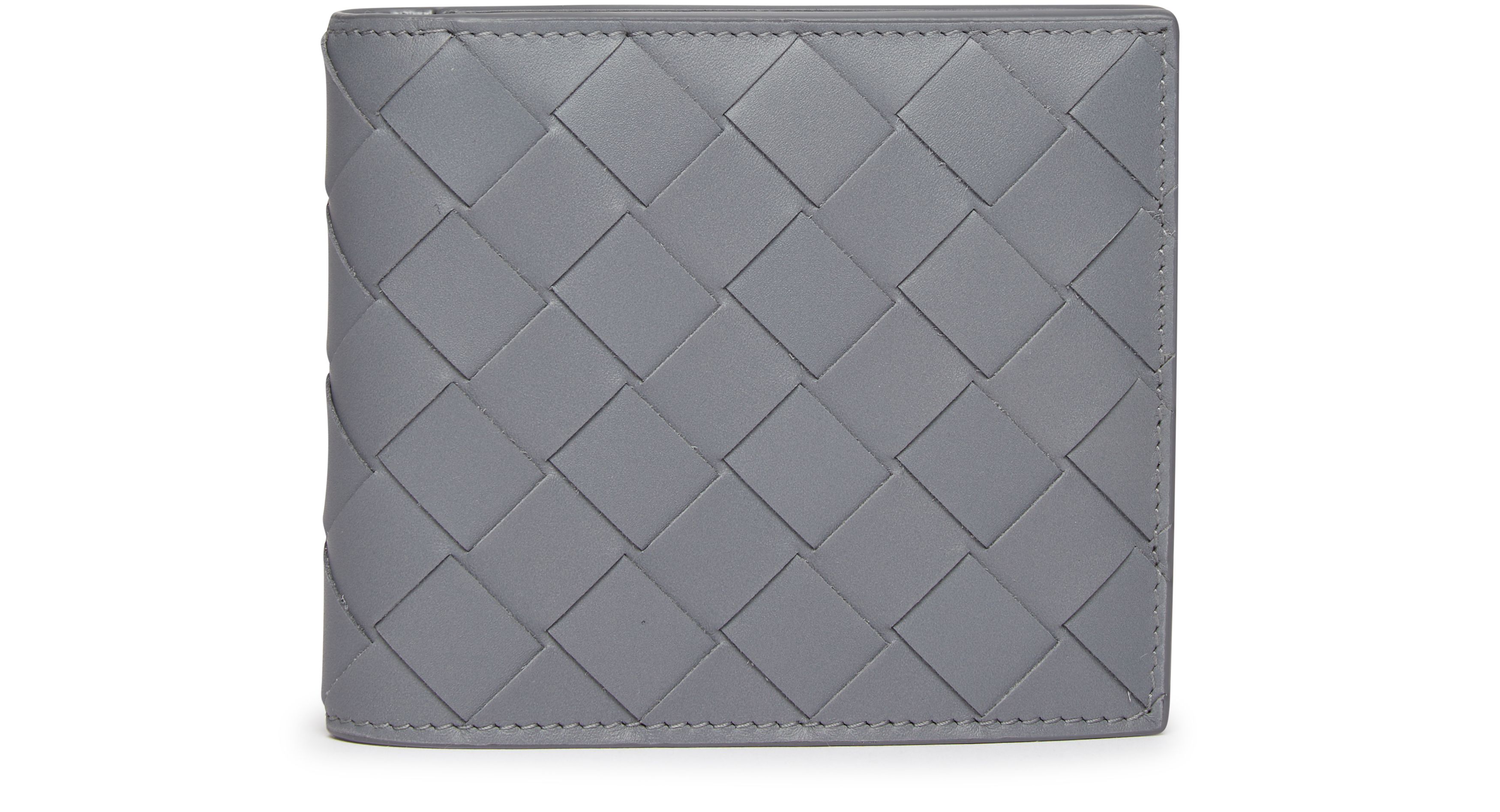 Intrecciato leather wallet