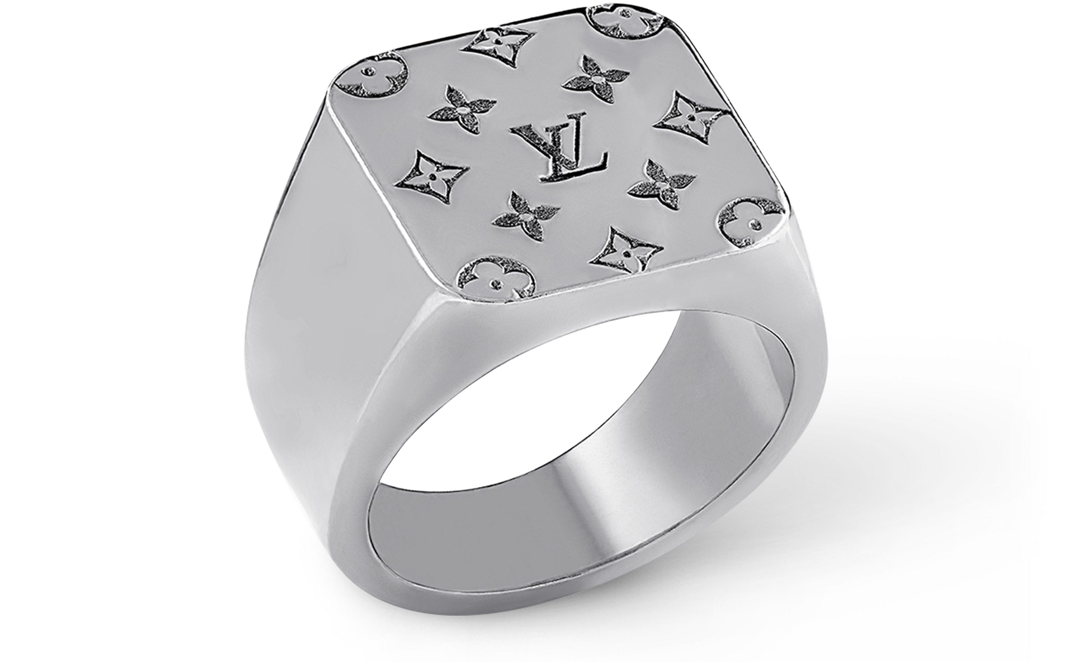 LV Mosaic Signet Ring thumbnail 3