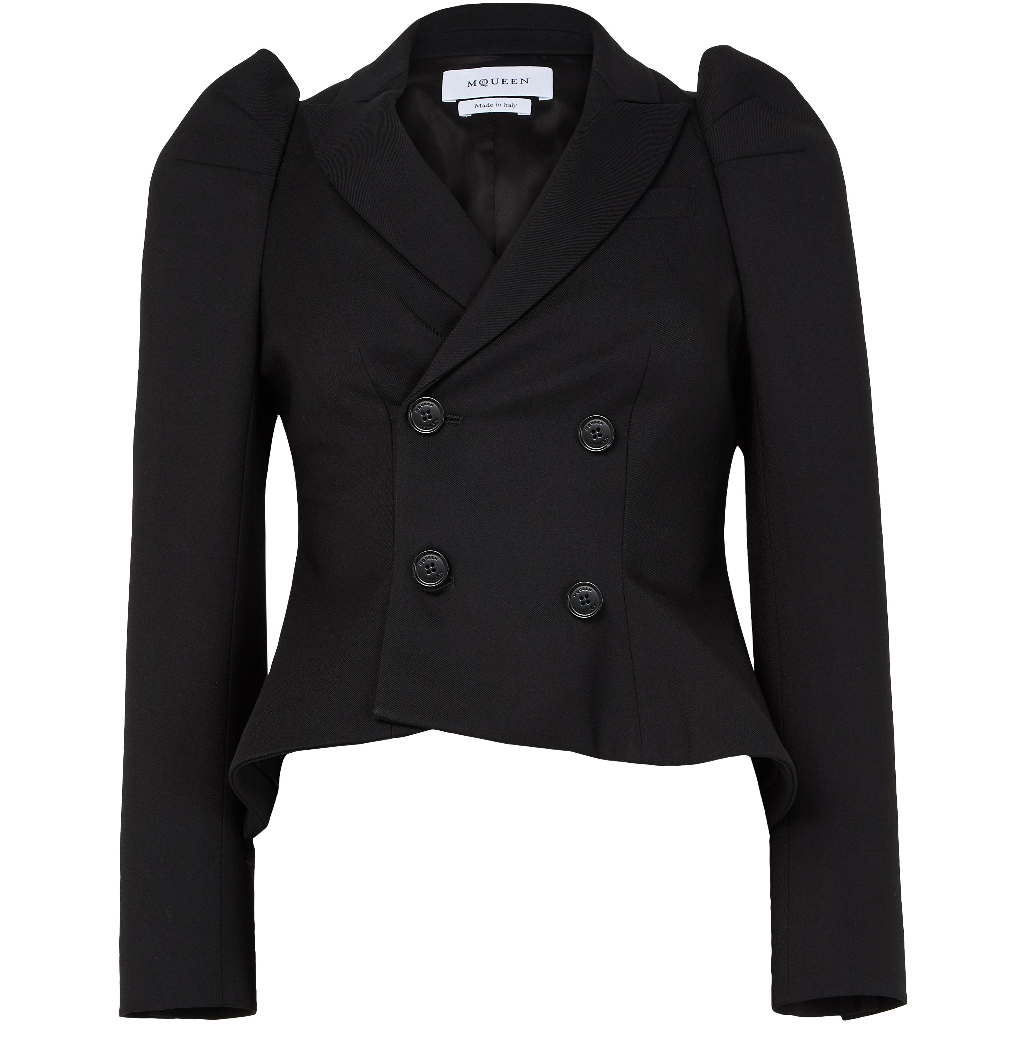 Double breasted cropped jacket