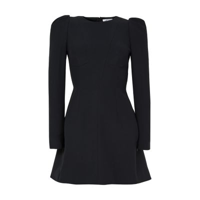 Alexander Mcqueen Day Mini Dress In Black