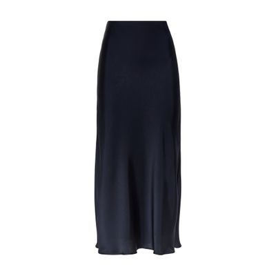 Brunello Cucinelli Women's Soft Techno Satin Fluid Pencil Skirt In Blue