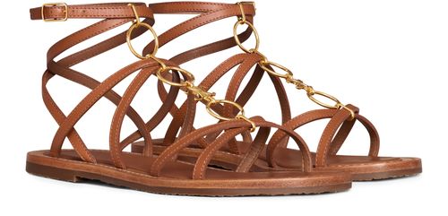 CELINE Celine Lympia sandalen aus kalbsleder mit riemchenschmuck