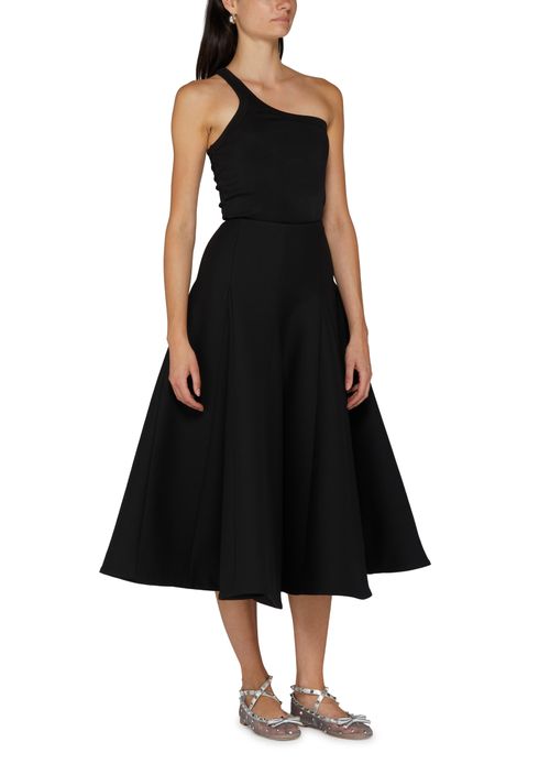 VALENTINO GARAVANI Couture crêpe midi skirt
