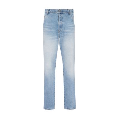 Straight-leg cotton jeans