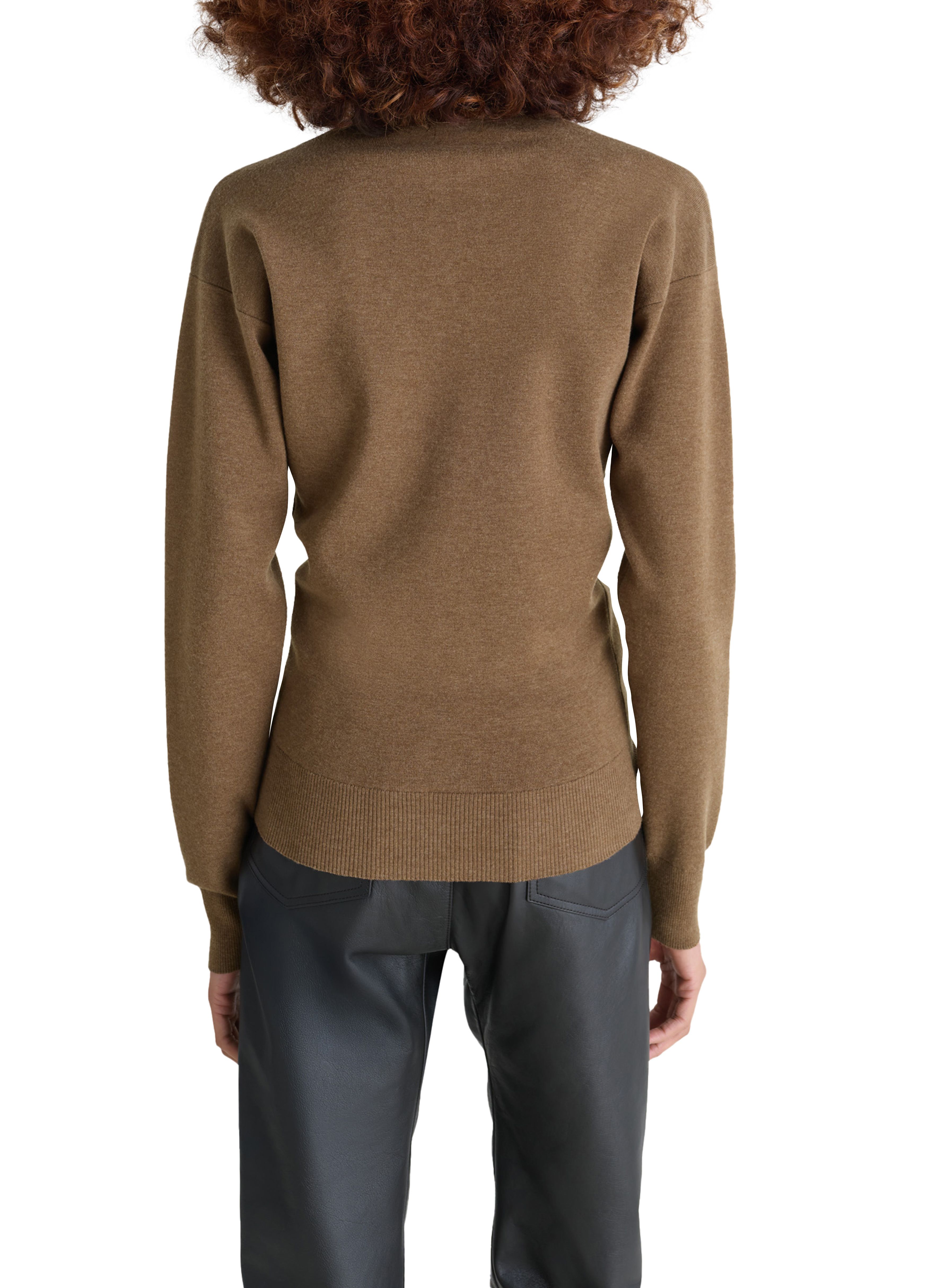 Buttoned fitted cardigan thumbnail 4
