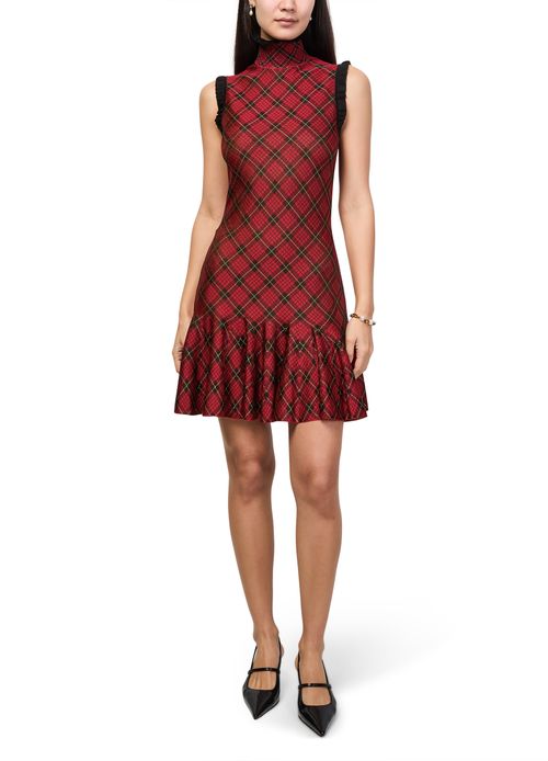 MCQUEEN Printed mini dress