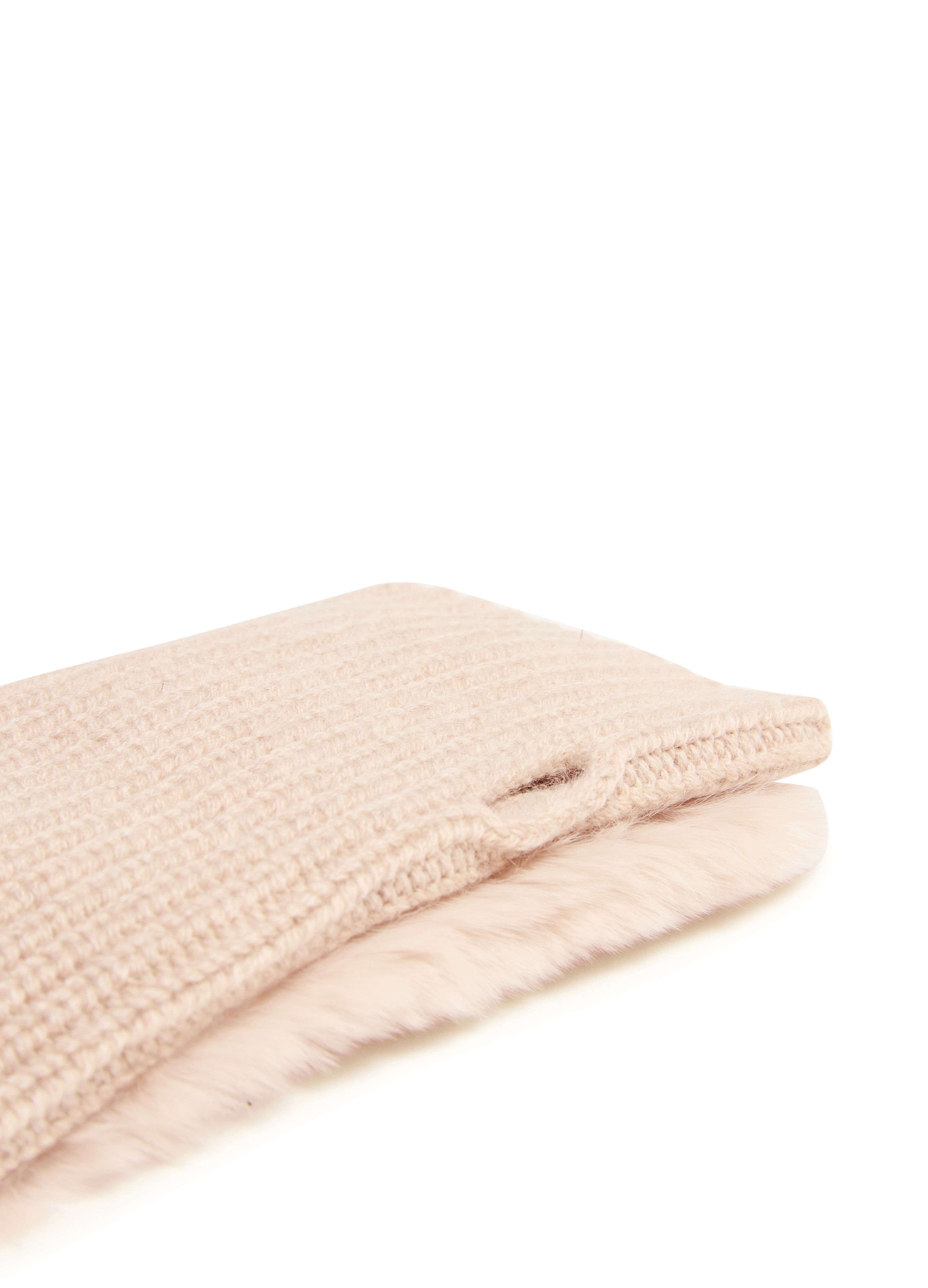 Rex rabbit fur mittens 4