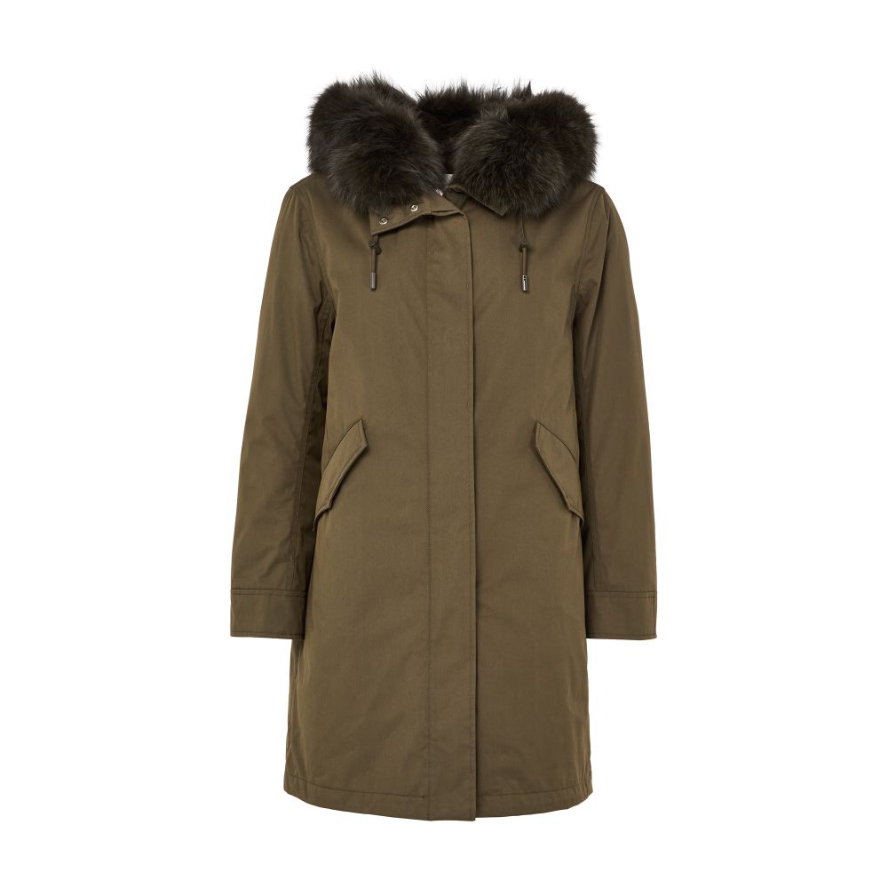 Cotton parka with a hood thumbnail 9