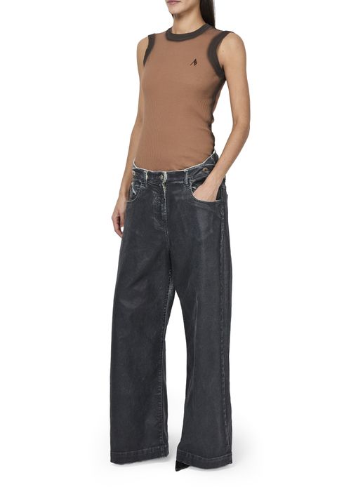 THE ATTICO Wide leg jeans