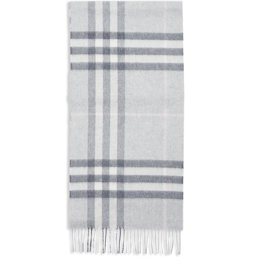BURBERRY Checked cashmere scarf