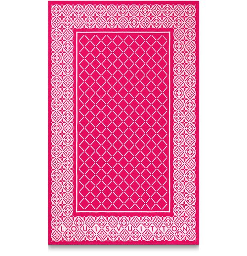 LOUIS VUITTON Monogram Flower Tile Beach Towel