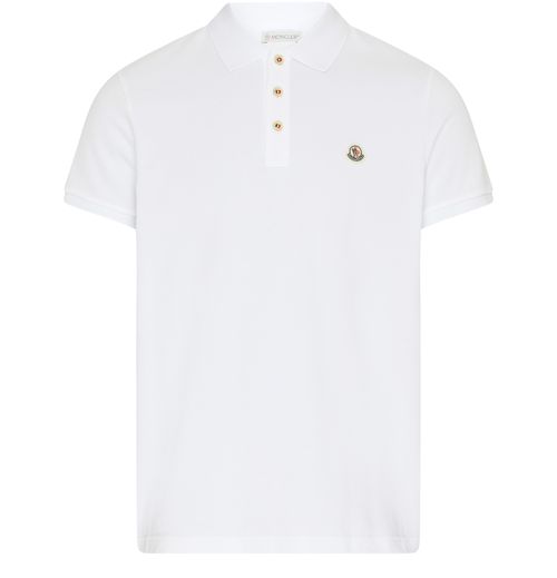 MONCLER Short-sleeved polo shirt with logo