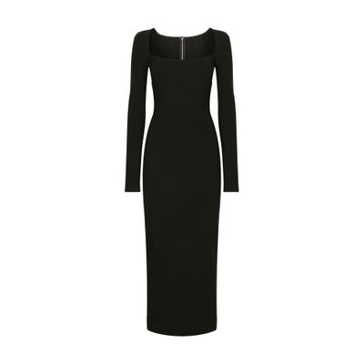 Zorka Long Asymmetric Draped Dress - ANN DEMEULEMEESTER