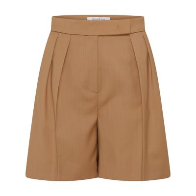 Shop Max Mara Jessica Shorts In Beige