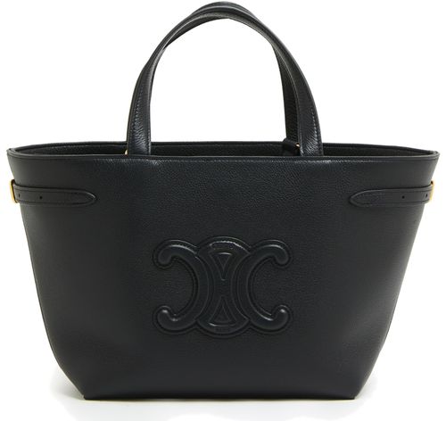 CELINE Mini cabas Anais cuir Triomphe in grained calfskin