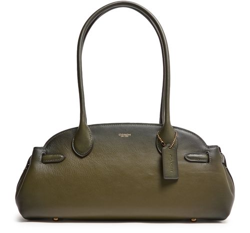 COACH Sac porté épaule en cuir glacé Empire Carryall 34