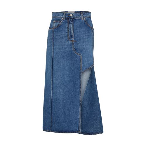 Asymetric midi skirt