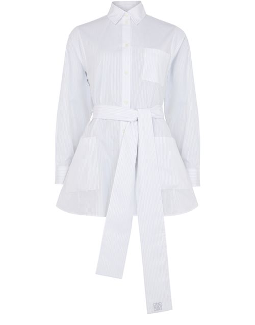 LOEWE Belted cotton pyjama blouse