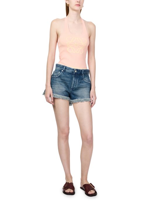 LOEWE Anagram denim shorts