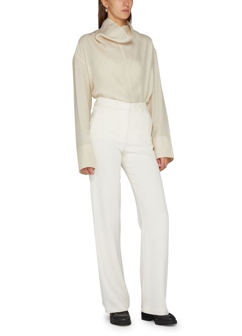 TOTEME Funnel-neck organza blouse