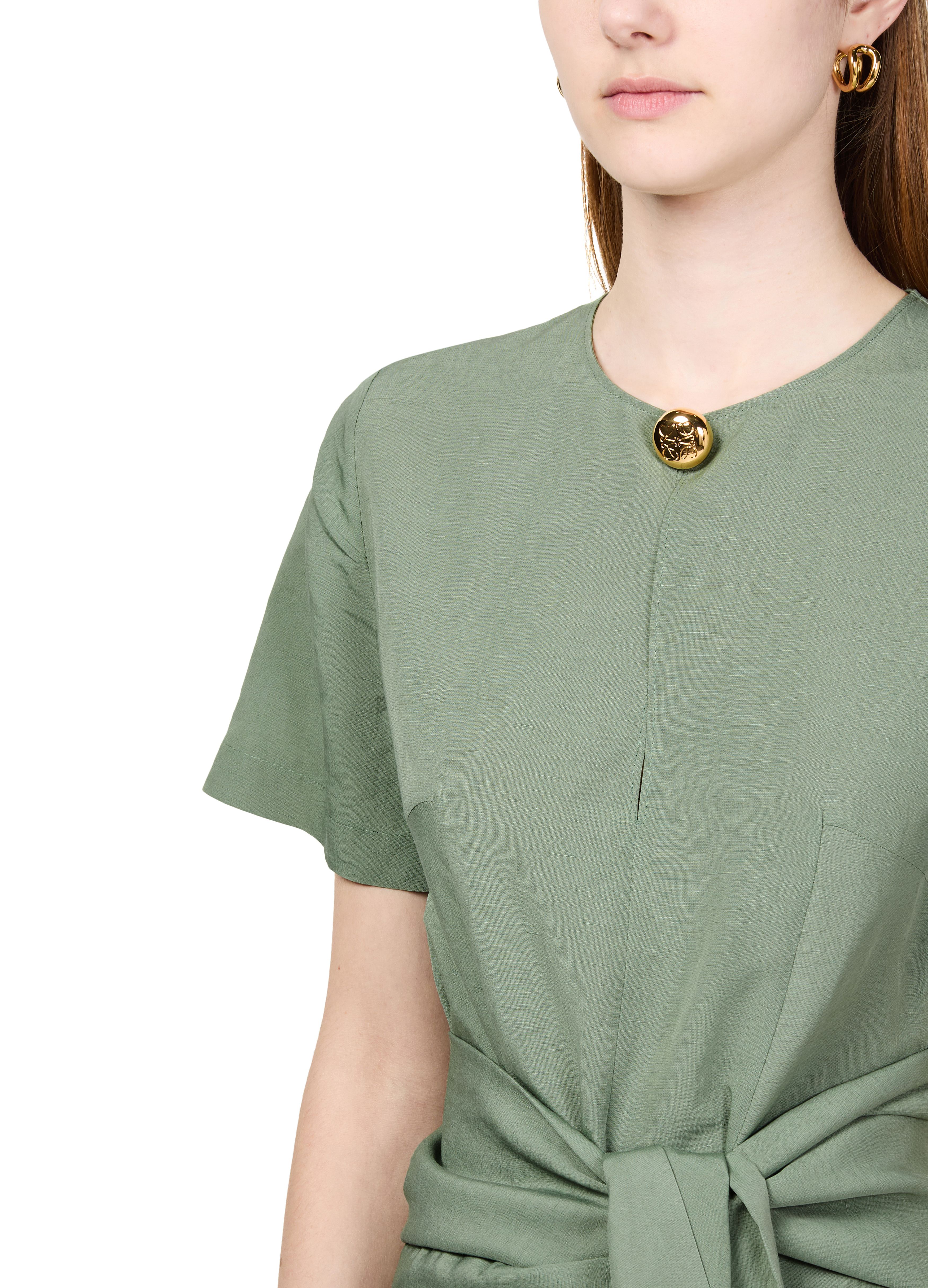 Pebble dress in viscose and linen thumbnail 4