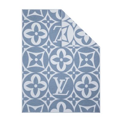 Louis Vuitton Lv Medallion Blanket In Blue