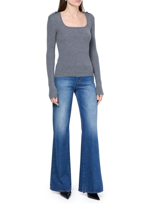 MCQUEEN Square neck top