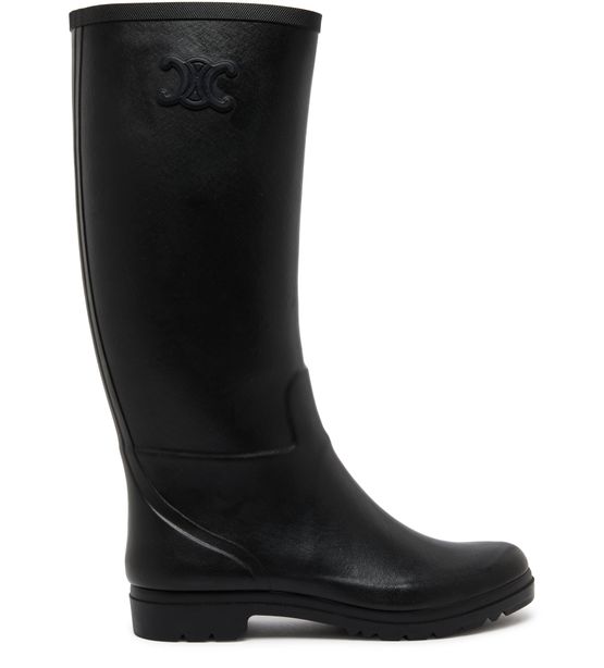 High Celine rain boots in natural rubber CELINE