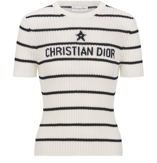 DIOR Pull à manches courtes Dior Marinière