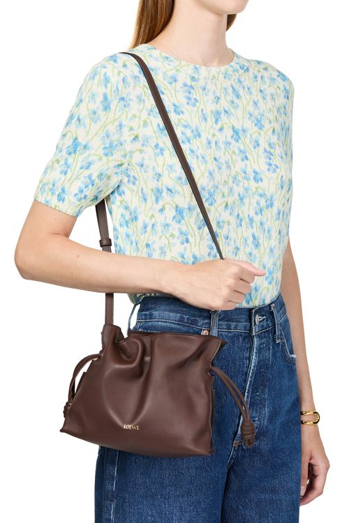 LOEWE Mini Flamenco Clutch en cuir de veau nappa