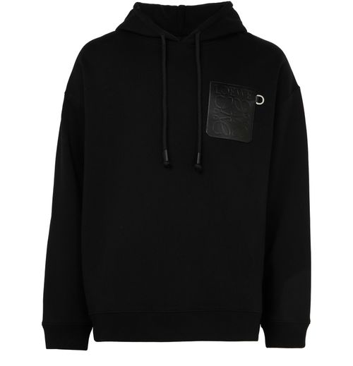 LOEWE Casual round-neck cotton hooded sweatshirt
