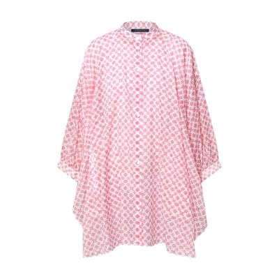 Louis Vuitton Blurry Monogram Batwing Dress In Pink