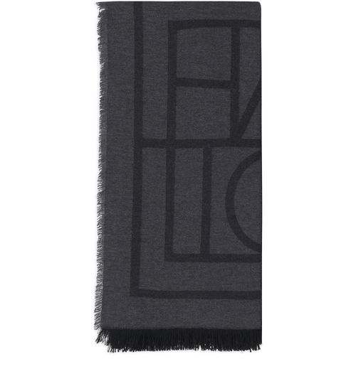 TOTEME Monogram wool cashmere scarf