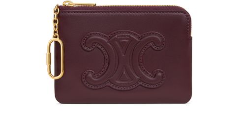 CELINE Coin & card pouch in smooth calfskin