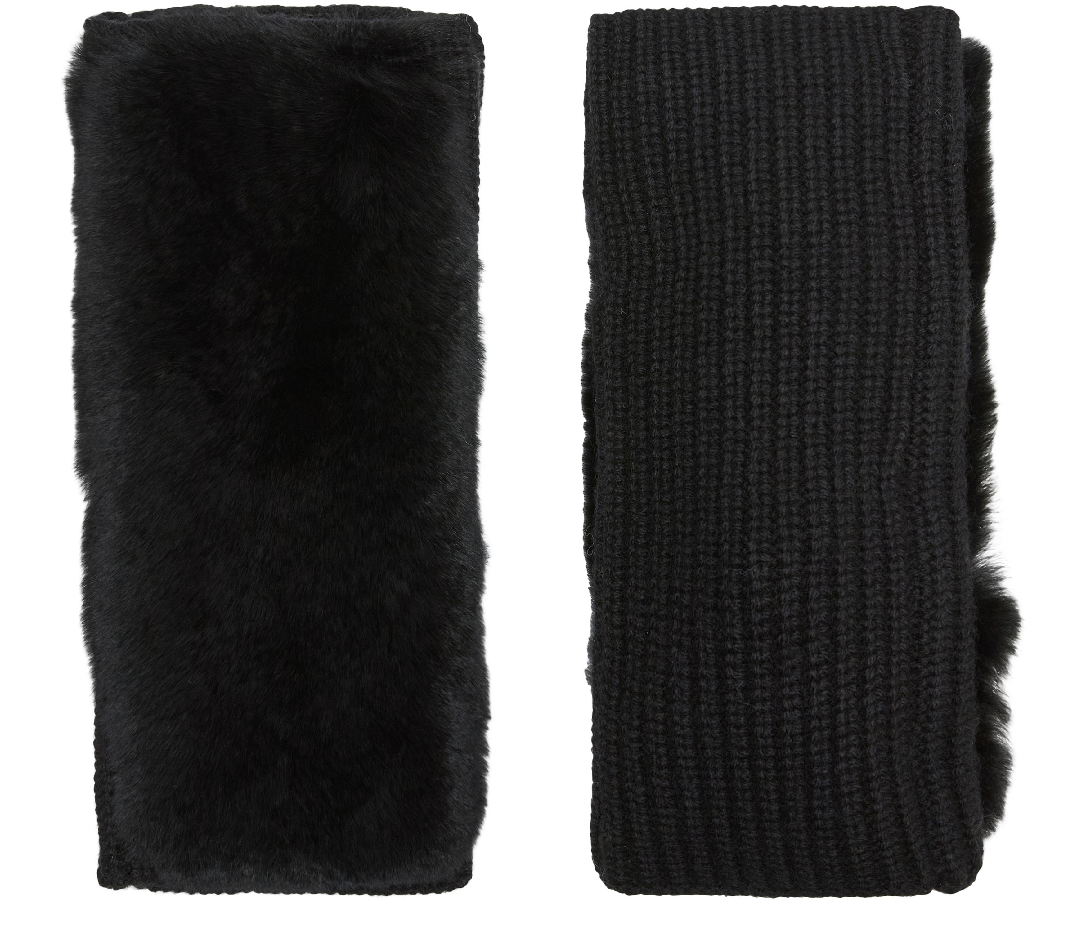 Rex rabbit fur mittens 2