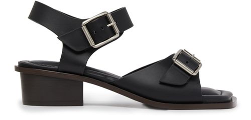 LEMAIRE Square heeled sandals with straps 35