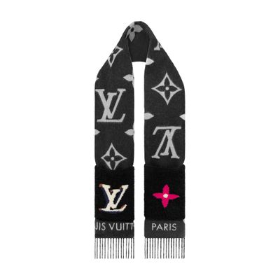 Louis Vuitton Teddy Reykjavik Scarf In Noir