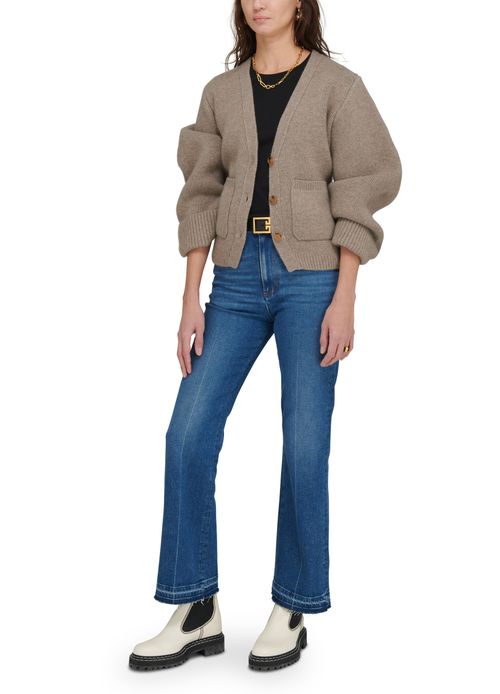 KHAITE Cardigan Kaschmir Scarlet