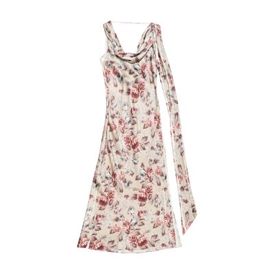 Acne Studios Printed Midi Dress In Multi