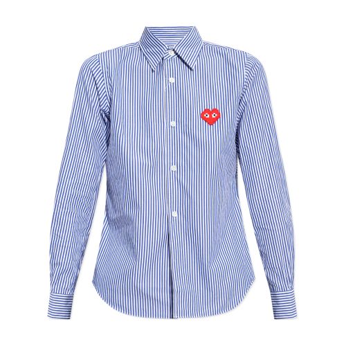 Comme Des Garçons Play Pixel Red Heart Shirt For Women In 1