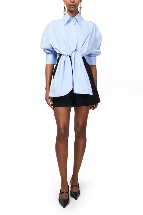 GIVENCHY Asymmetrical poplin shirt