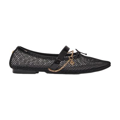Black flats with silver studs best sale