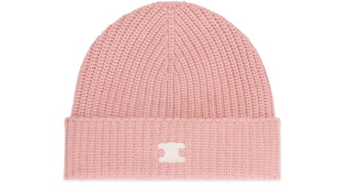 CELINE Triomphe cap in heritage cashmere